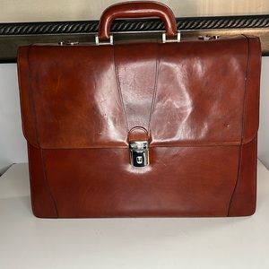 BOSCA Amber Double Gusset Briefcase